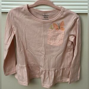 Carters Butterfly Pocket Long Sleeve Top